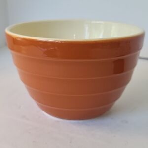 Crate & Barrel 6" Orange Parker Ceramic Mixing Bowl